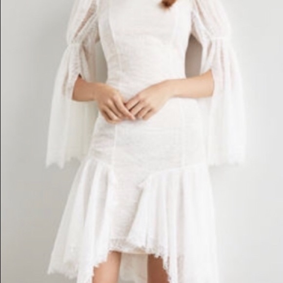 BCBGMaxAzria Dresses & Skirts - 🌹BCBG MAXZRIA🌹CZ7P11 off-wht lace  wht lace trim  event, photo shoot,wedding